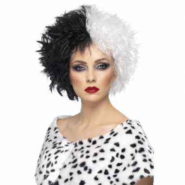 Cruella pruik dames carnavalskleding valkenswaard