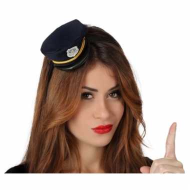 Dames politie pet diadeem carnavalskleding valkenswaard