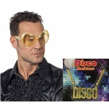Disco accessoires verkleedset heren carnavalskleding valkenswaard