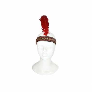 Gekleurde hoofdband indiaan volwassenen carnavalskleding valkenswaard