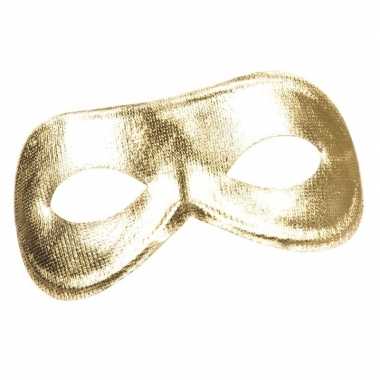 Gouden metallic oogmasker dames carnavalskleding valkenswaard