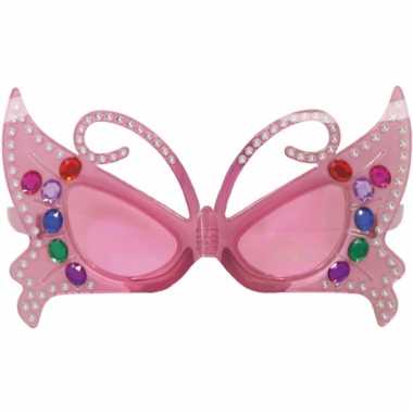 Mega bril fee roze carnavalskleding Valkenswaard
