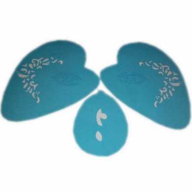 Oog schmink sjablonen druppel tribal carnavalskleding Valkenswaard