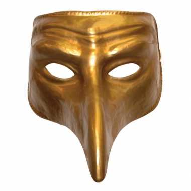 Plaag comedy masker goud carnavalskleding Valkenswaard