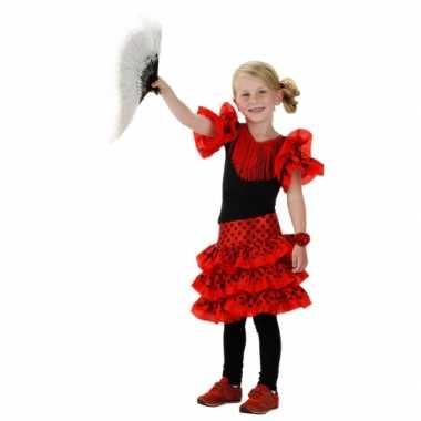 Spaanse jurk rood meisjes carnavalskleding Valkenswaard