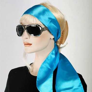 Turqoise dames sjaaltje carnavalskleding Valkenswaard