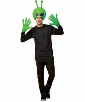 Alien hoofd handschoenen