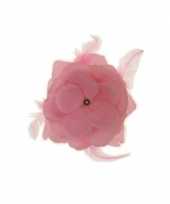 Baby roze bloem haar cm