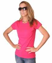 Bella t-shirt dames fuchsia roze