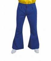 Blauwe disco heren broek