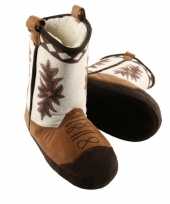 Bruine cowboylaars sloffen heren