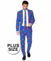 Business suit superman print
