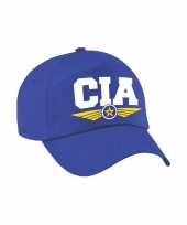 Cia agent tekst pet baseball cap blauw kinderen