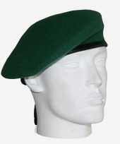 Commando groen soldaat baret