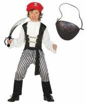 Compleet piraten carnavalskleding maat kinderen 10102730
