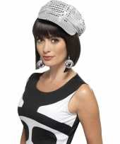 Disco accessoires verkleedset disco petje oorbellen dames