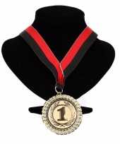 Excelsior kleuren medaille nr lint rood zwart