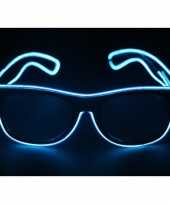 Feestbril blauwe led verlichting