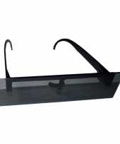 Feestbril zwart censuur balkje