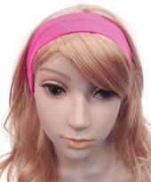 Fluor roze haarband