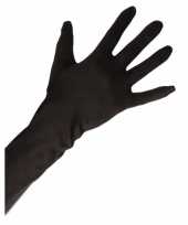 Gala handschoenen lang zwart volwassenen
