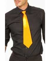 Gele stropdas verkleedaccessoire dames heren