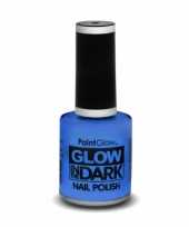 Glow the dark nagellak neon blauw