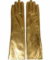 Gouden handschoenen gala dames