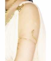 Gouden slangen bovenarm armband