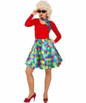 Grease rok gekleurde stippen