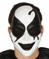 Griezelige harlekijn clown masker halloween