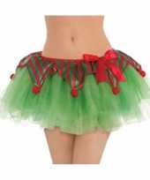 Groene kerst tutu rokje dames