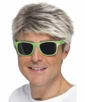Groene neon feestbril volwassenen