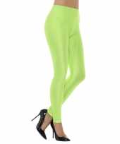 Groene spandex verkleed legging dames
