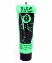 Groene uv schmink tube