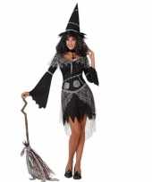 Heksen carnavalskleding zwart jurkje dames