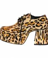 Hoge heren schoenen luipaard print