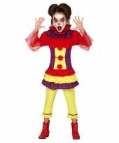 Horror clown penny verkleed carnavalskleding meisjes