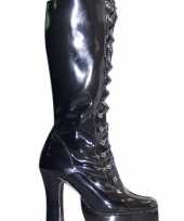 Laarzen zwart lak volwassenen