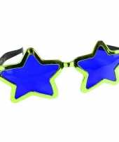 Mega groene sterren verkleed bril volwassenen