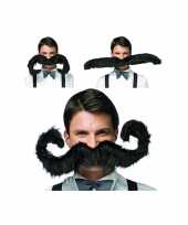 Mega grote zwarte snor 10045646