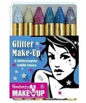 Metallic glitter schmink stiften stuks