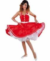 Rode halterjurkje dames