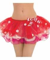 Rode kerst tutu rokje dames