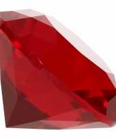 Rode nep diamant glas