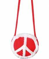 Rode peace tas rond