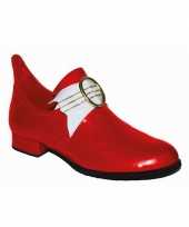 Thema middeleeuwen rode lage heren schoenen