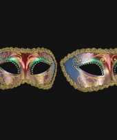 Venetiaanse oogmaskers barok meerkleurig