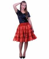 Verkleed petticoat rood lagen