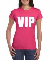 Vip tekst t-shirt roze dames